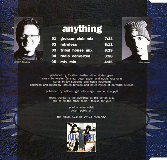 Culture Beat : Anything (CD, Maxi)