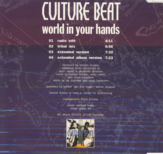 Culture Beat : World In Your Hands (CD, Maxi)