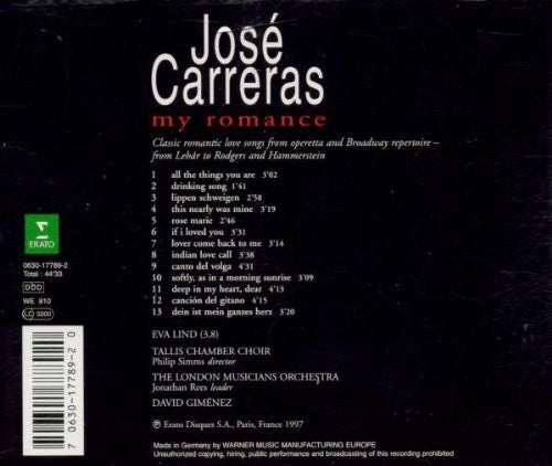 José Carreras : My Romance (CD, Album)