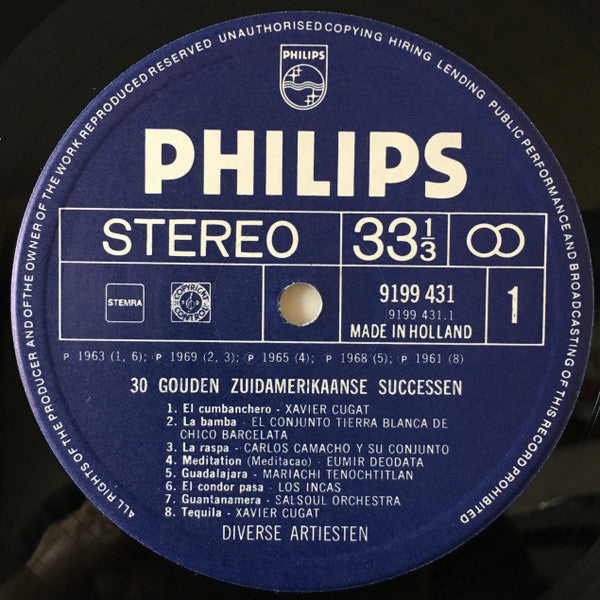 Various : 30 Gouden Zuidamerikaanse Successen (2xLP, Comp, Gat)