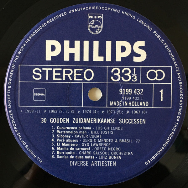 Various : 30 Gouden Zuidamerikaanse Successen (2xLP, Comp, Gat)