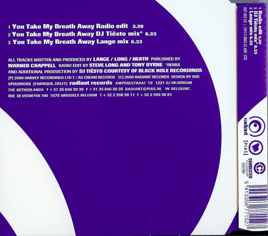 SuReal : You Take My Breath Away (CD, Maxi)