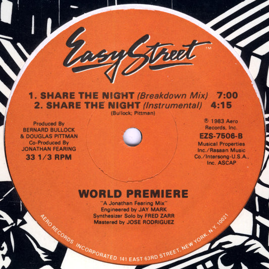 World Premiere (2) : Share The Night (12")