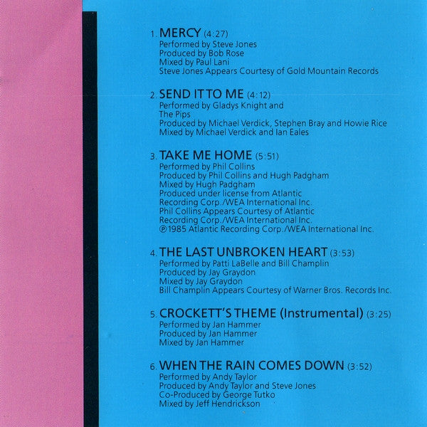 Various : Miami Vice II (New Music From The Television Series 'Miami Vice') (CD, Comp)