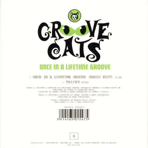 Groove Cats : Once In A Lifetime Groove (CD, Single)