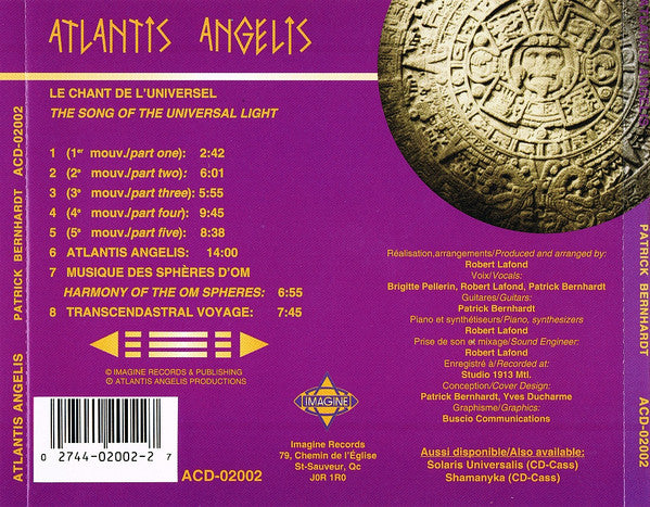 Patrick Bernhardt : Atlantis Angelis (CD)