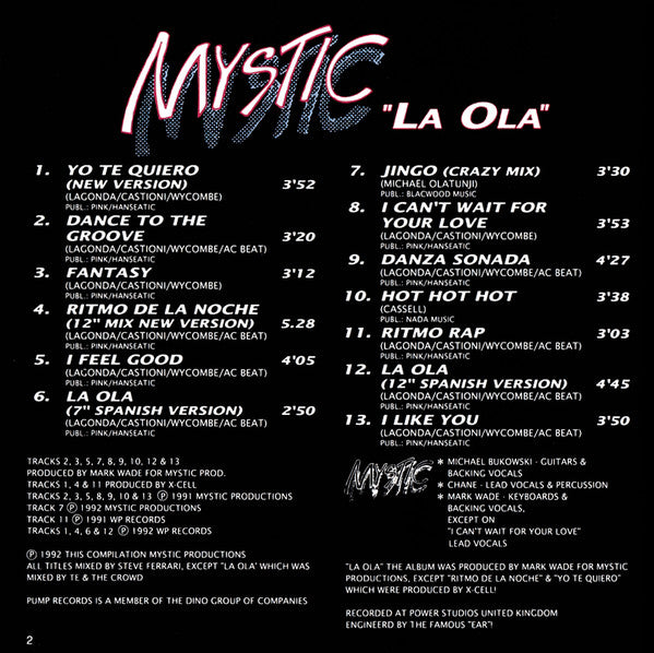 Mystic : La Ola (CD, Album)