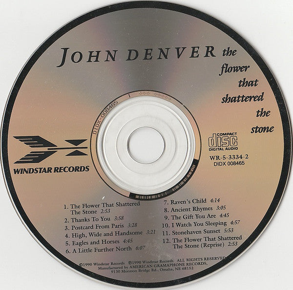 John Denver : The Flower That Shattered The Stone (CD, Album)