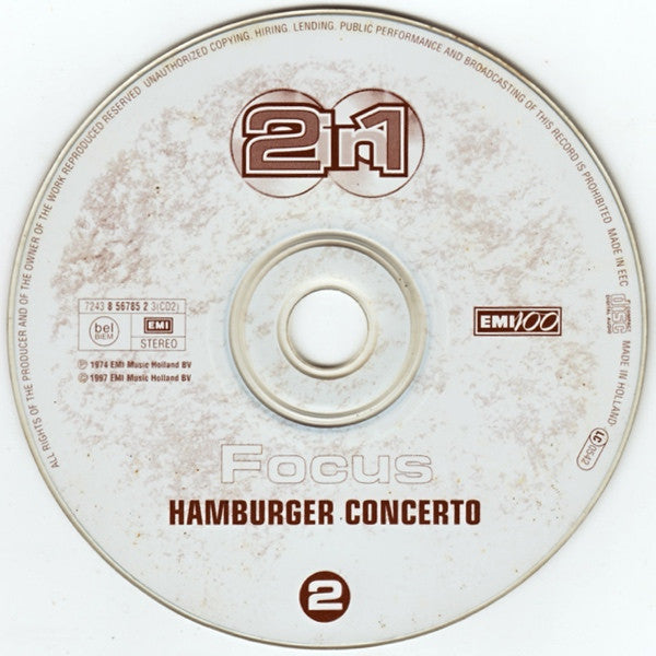 Focus (2) : Live At The Rainbow / Hamburger Concerto (2xCD, Comp)