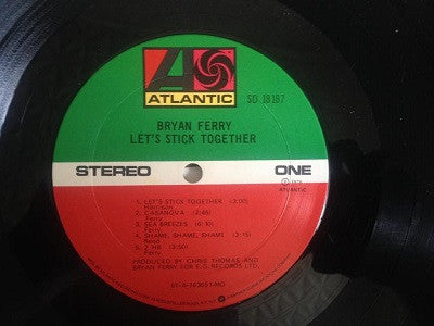Bryan Ferry : Let's Stick Together (LP, Album, Mon)