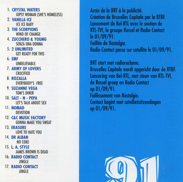 Various : Radio Contact Top 15 (90-91) (2xCD, Comp)