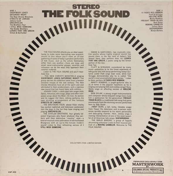 Various : The Folk Sound (LP, Comp, Ltd)