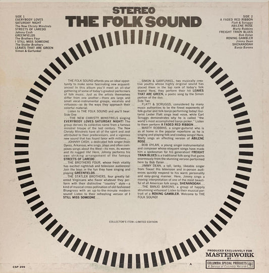 Various : The Folk Sound (LP, Comp, Ltd)