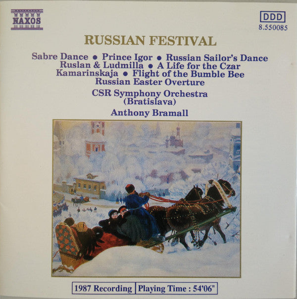 Various - Slovak Radio Symphony Orchestra, Anthony Bramall : Russian Festival (Saber Dance • Prince Igor • Russian Sailor's Dance • Ruslan & Ludmilla • A Life For The Czar • Kamarinskaja • Flight Of The Bumble Bee • Russian Easter Overture) (CD)