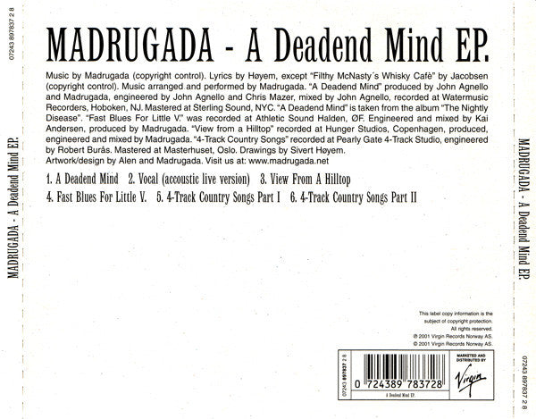 Madrugada : A Deadend Mind EP. (CD, EP)