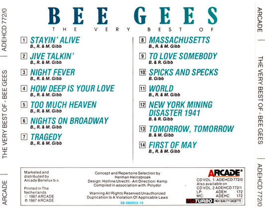 Bee Gees : The Very Best Of (Volume 1) (CD, Comp)