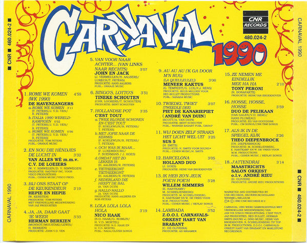 Various : Carnaval 1990 (CD, Comp)