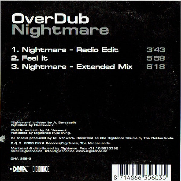 Overdub (2) : Nightmare (CD, Single)