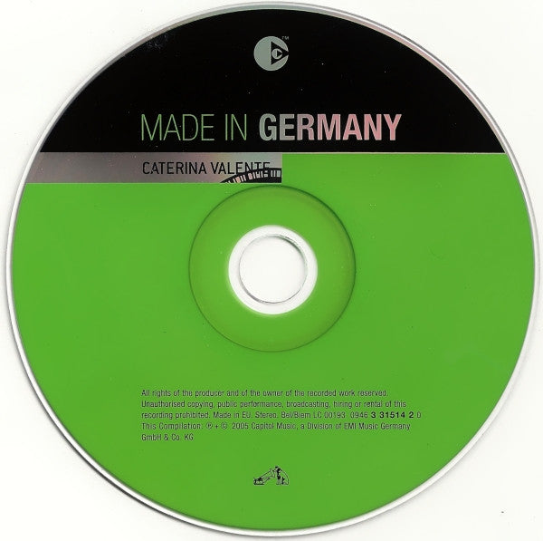 Caterina Valente : Made In Germany (CD, Comp, Copy Prot., RM)