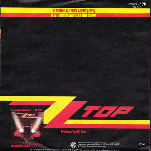 ZZ Top : Gimme All Your Lovin' (7", Single)