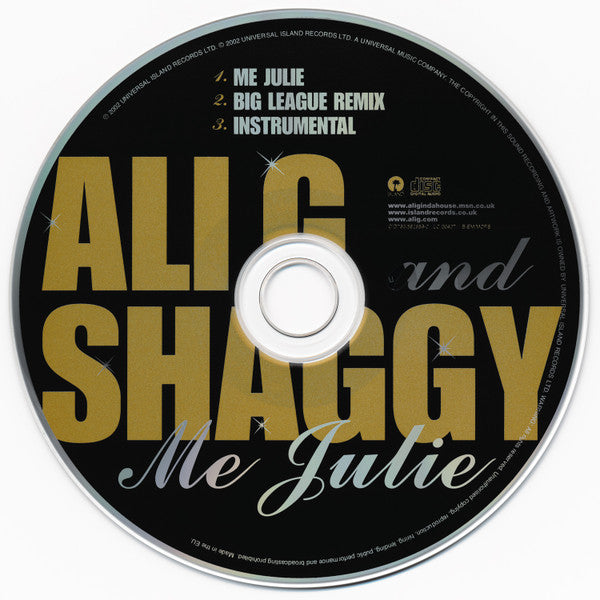 Ali G & Shaggy : Me Julie (CD, Single)
