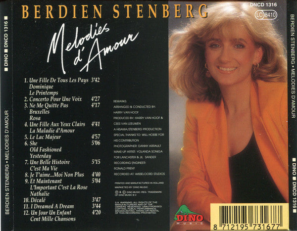 Berdien Stenberg : Melodies D'Amour (CD, Album)