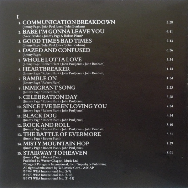 Led Zeppelin : Remasters (2xCD, Comp, RM)