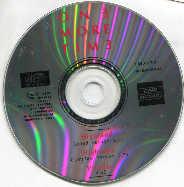 One More Time : Highland (CD, Maxi)
