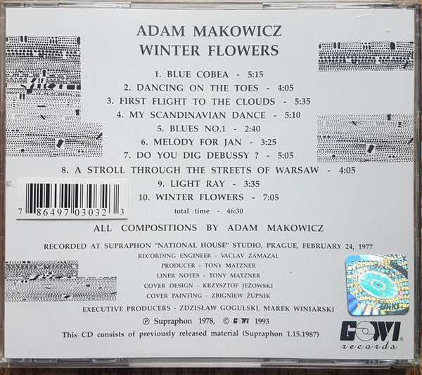 Adam Makowicz : Winter Flowers (CD, Album)