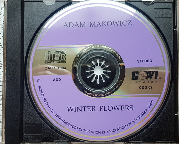 Adam Makowicz : Winter Flowers (CD, Album)