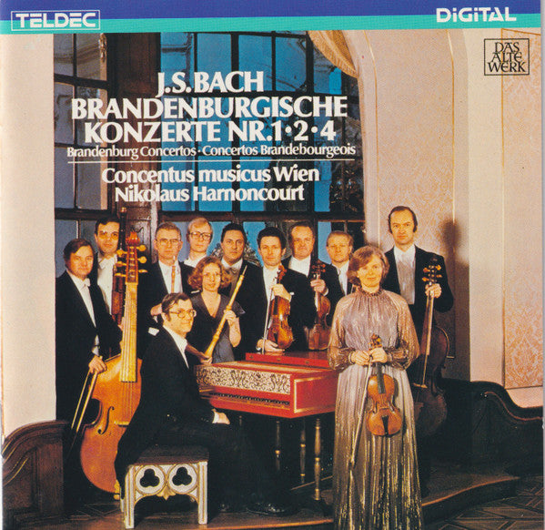 Johann Sebastian Bach : Concentus Musicus Wien, Nikolaus Harnoncourt : Brandenburgische Konzerte Nr. 1∙2∙4 (CD, Album, RE)
