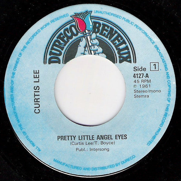 Curtis Lee : Pretty Little Angel Eyes / Under The Moon Of Love (7", Single)