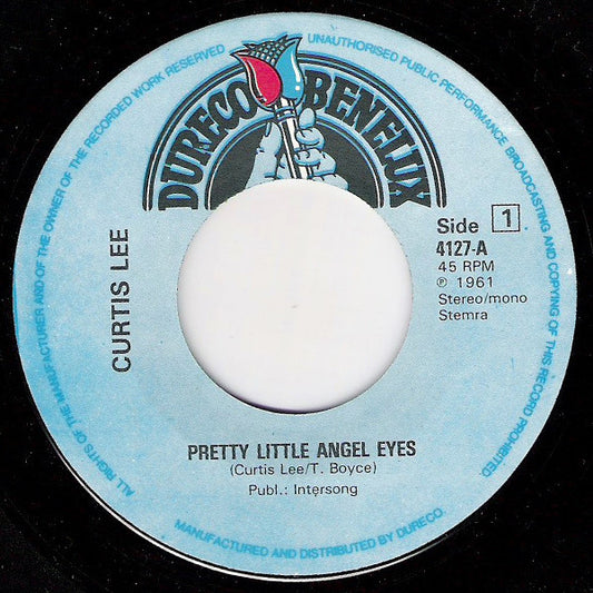 Curtis Lee : Pretty Little Angel Eyes / Under The Moon Of Love (7", Single)