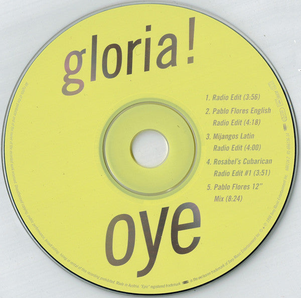 Gloria Estefan : Oye (CD, Maxi)