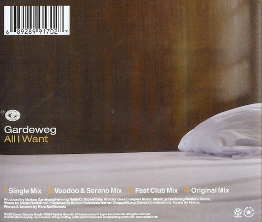 Markus Gardeweg : All I Want (CD, Maxi)