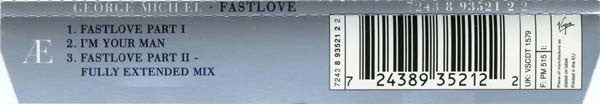 George Michael : Fastlove (CD, Single)