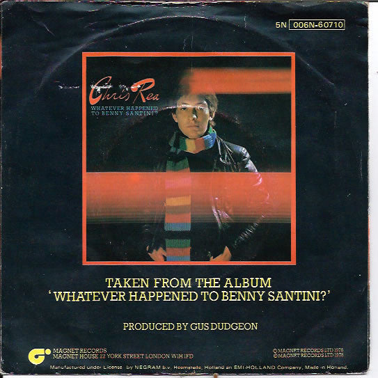 Chris Rea : Fool (If You Think It's Over) (7", Single)