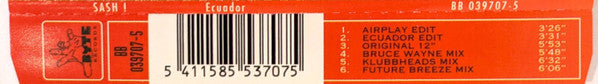 Sash! Featuring Rodriguez : Ecuador (CD, Maxi)