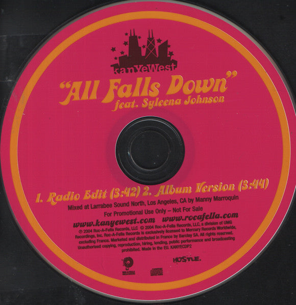 Kanye West Featuring Syleena Johnson : All Falls Down (CD, Single, Promo)
