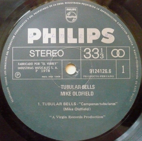 Mike Oldfield : Tubular Bells (LP, Album, RE)