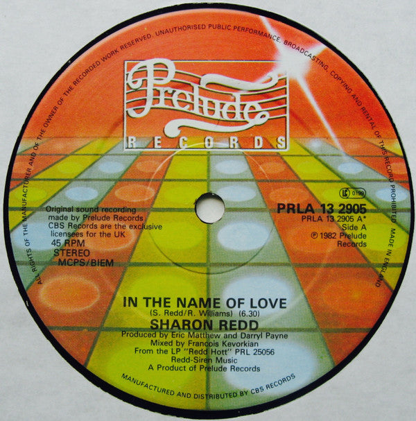 Sharon Redd : In The Name Of Love (12")