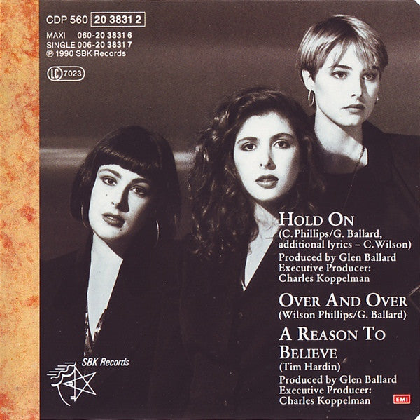 Wilson Phillips : Hold On (CD, Maxi)