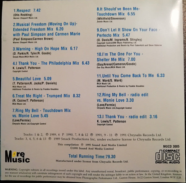 Adeva : All The Hits - In Ya Face (CD, Comp)