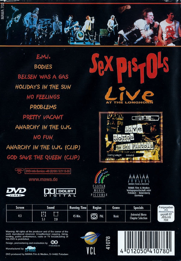 Sex Pistols : Live At The Long Horn  (DVD-V, PAL)