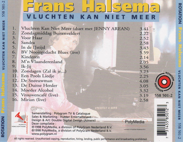 Frans Halsema : Vluchten Kan Niet Meer (CD, Comp)