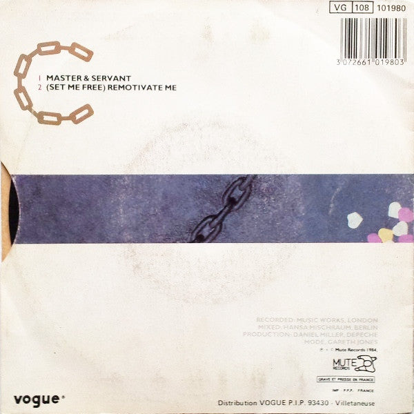 Depeche Mode : Master And Servant (7", Single, Sil)