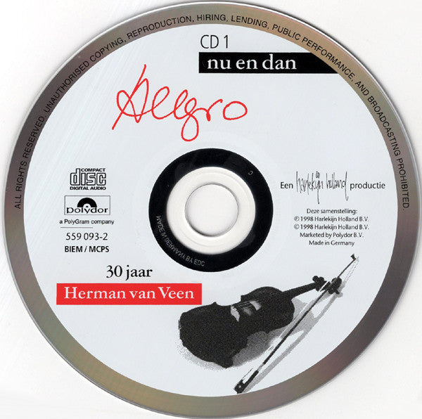 Herman van Veen : Nu  En Dan (30 Jaar Herman Van Veen) (2xCD, Album, RE)