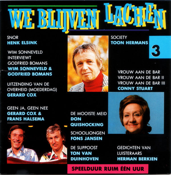 Various : We Blijven Lachen 3 (CD, Comp)