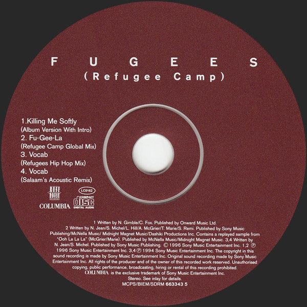 Fugees : Killing Me Softly (CD, Single, CD2)