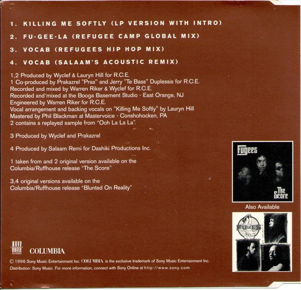 Fugees : Killing Me Softly (CD, Single, CD2)